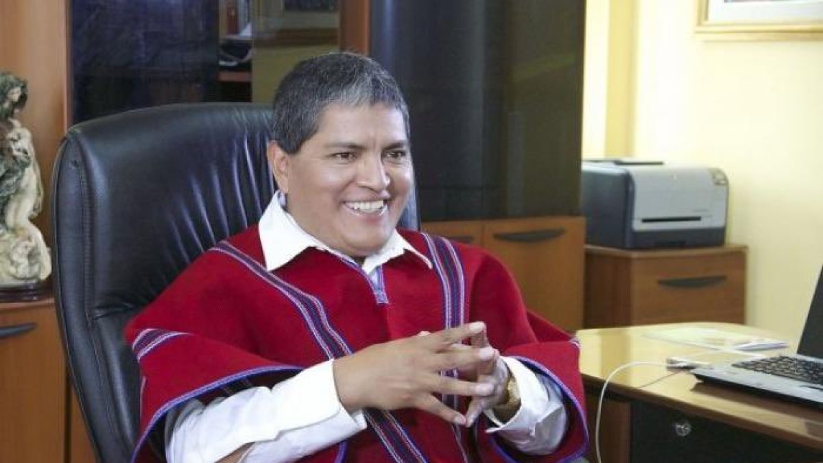 Luis Chango directivo de Mushuc Runa