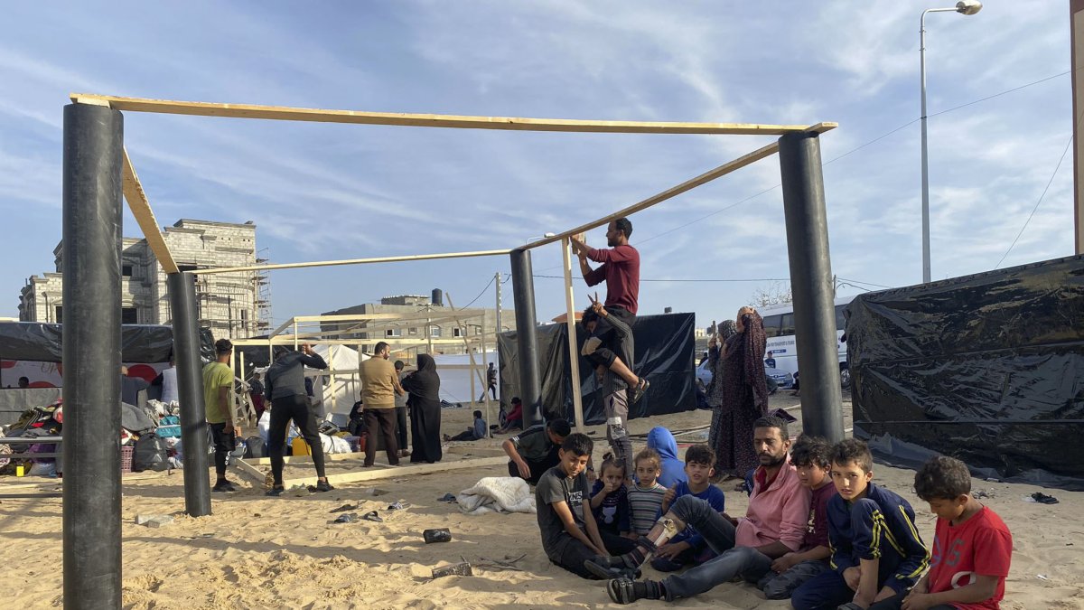 Rafah. Ashraf y su familia se han quedado tres veces sin casa.