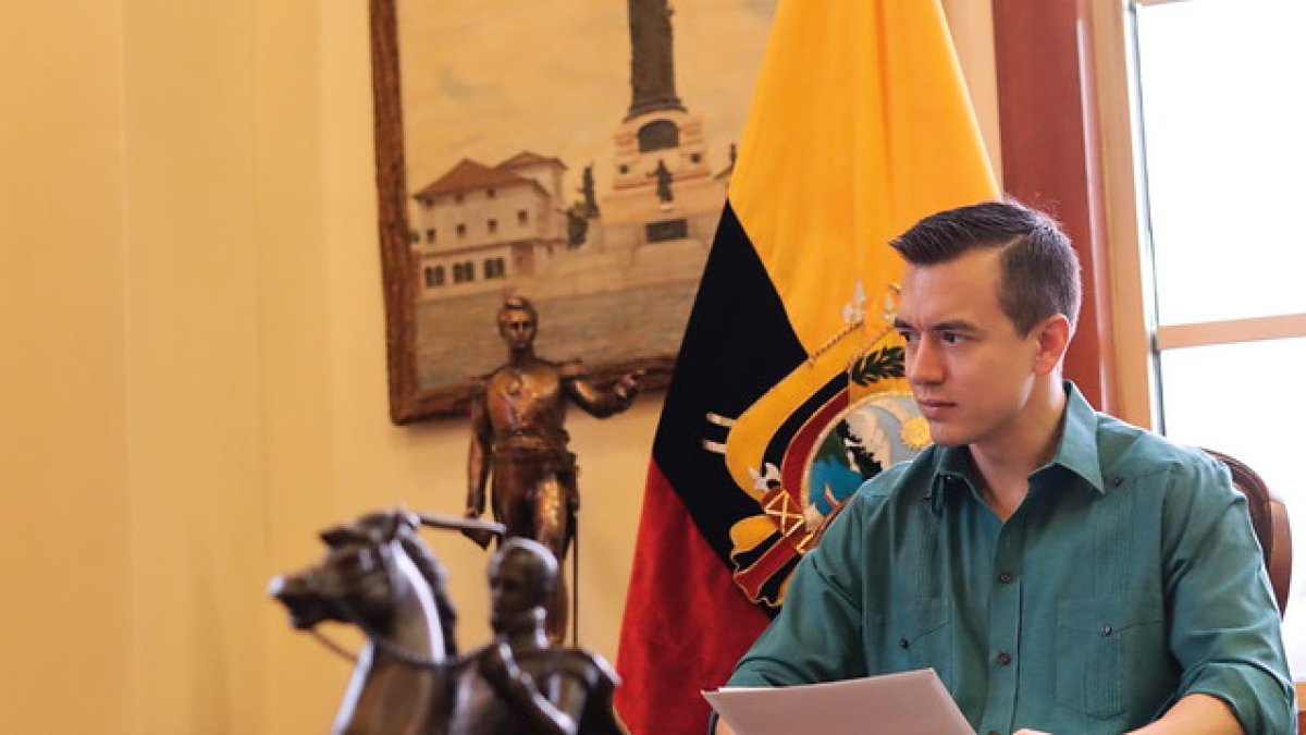 El presidente de la República, Daniel Noboa.