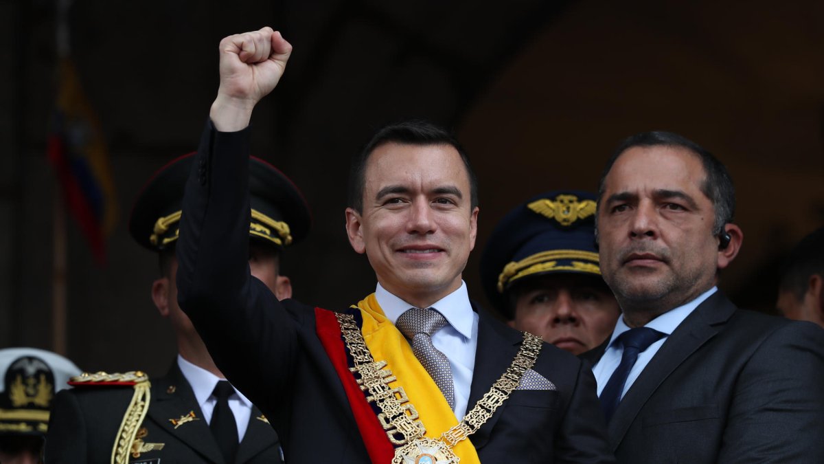 El presidente de Ecuador, Daniel Noboa, el 23 de noviembre de 2023.
