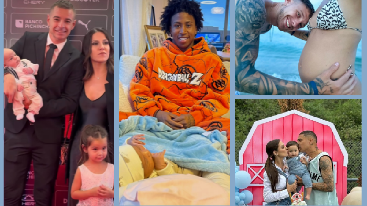 En la cancha pueden ser unos cracks, pero cuando están en familia se derriten de amor.