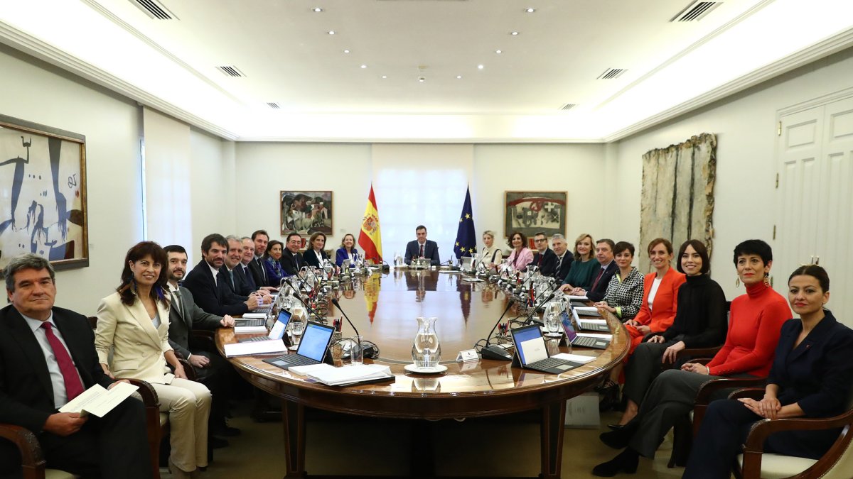 Primer Consejo de Ministros del Gobierno de España de la XV Legislatura del pasado 22 de noviembre.