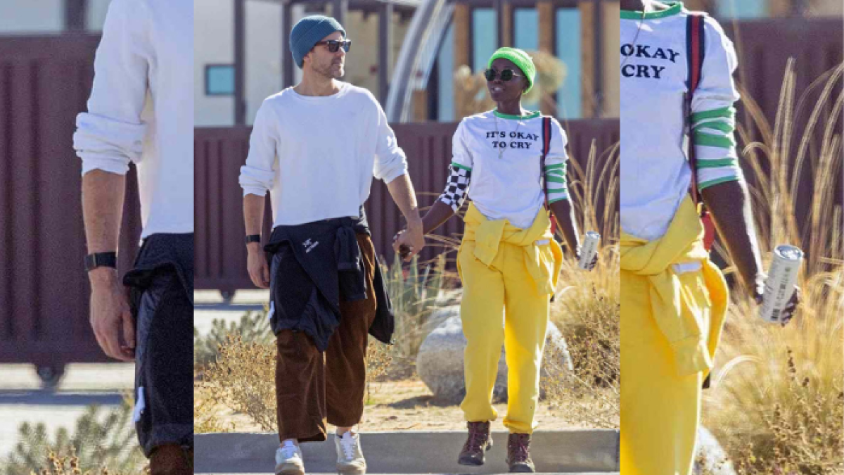 La pareja fue vista caminando por un parque nacional en California.