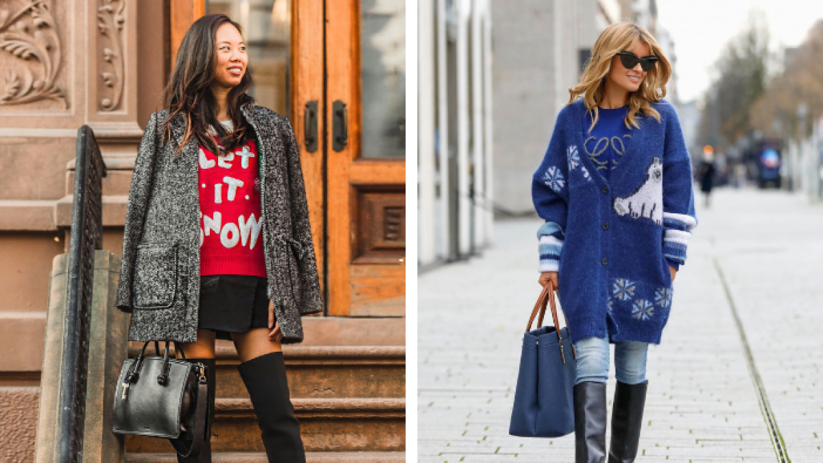 con faldas o en modo vestido también son opciones para utilizar este abrigo