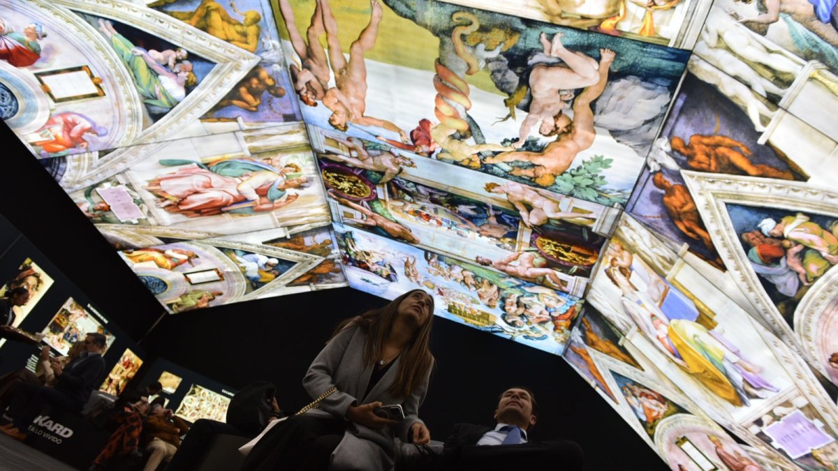 ‘Miguel Ángel Vivo | Real + Inmersivo’, muestra que abrió sus puertas en el CCI Arena de la capital expone una Capilla Sixtina .