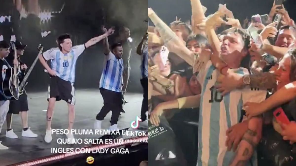 El momento fue captado por algunos de los fans que acudieron al incidentado show.