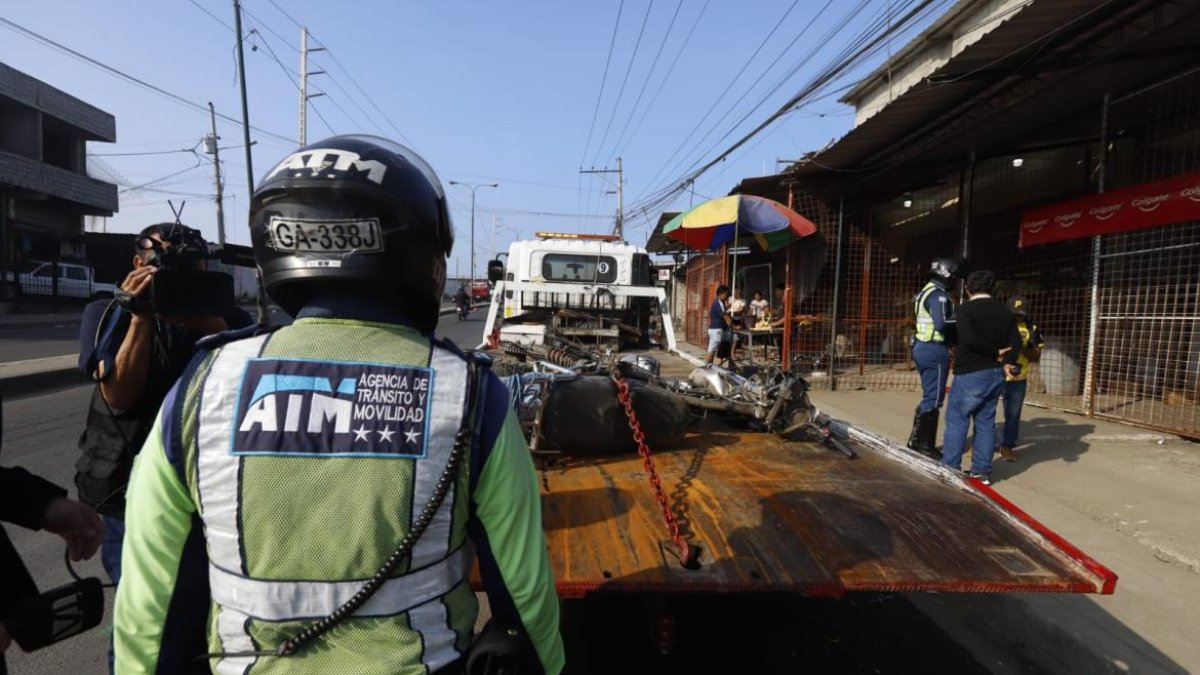 Se reportó un trágico accidente de tránsito en el norte de Guayaquil.