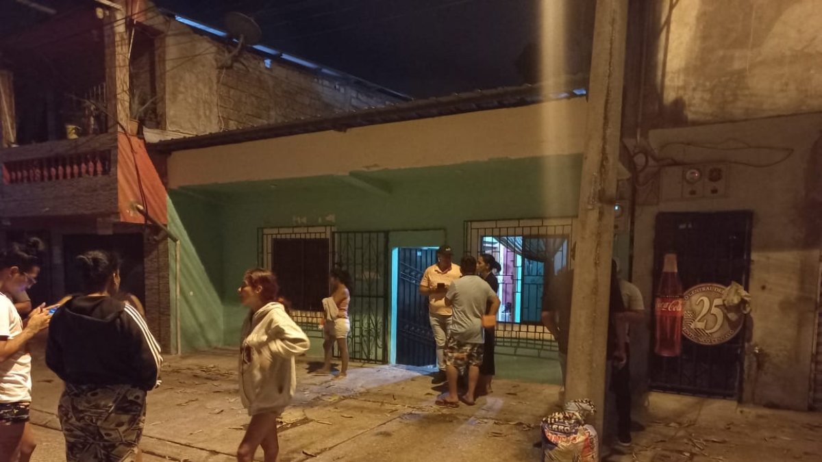 Exteriores de la casa en donde ocurrió la matanza.