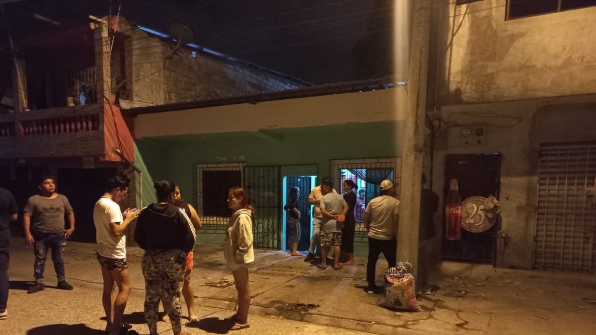 Exteriores de la casa en donde ocurrió la matanza.