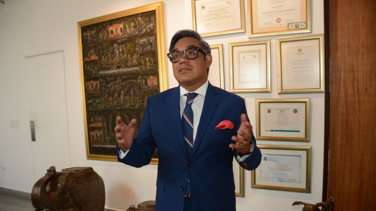 Paúl Ocaña es el presidente del Colegio de Abogados de Pichincha y de la Federación de Abogados del Ecuador.