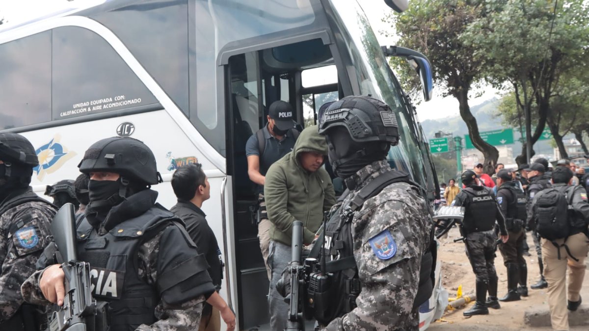 Los detenidos en provincias como Guayas fueron trasladados a Quito para la audiencia de formulación de cargos.