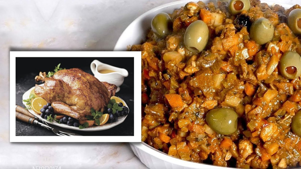 El relleno es el perfecto acompañante el pavo