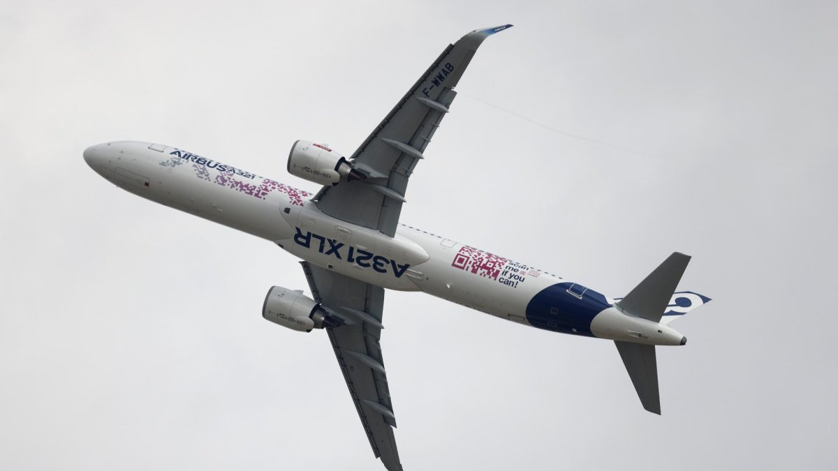 Modelo de avión de Airbus.