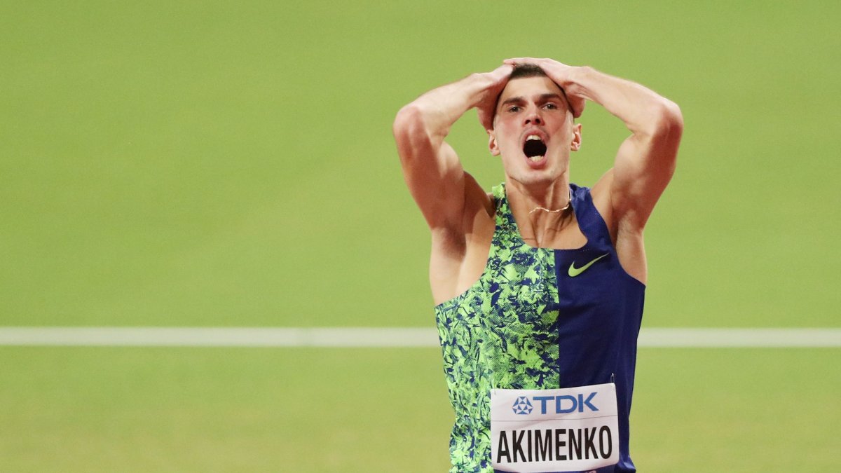 Mijaíl Akímenko atleta olímpico ruso que ganó una medalla de plata en el Campeonato Mundial de Atletismo de 2019.