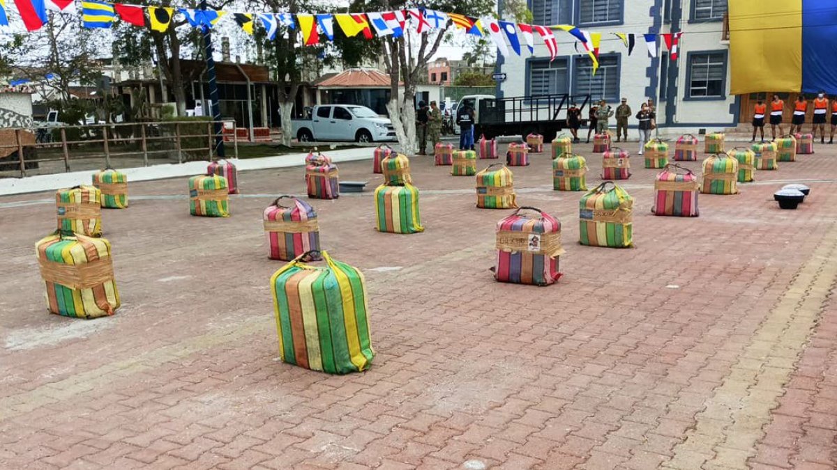 Uno de los cargamentos de droga decomisados hace pocas semanas.