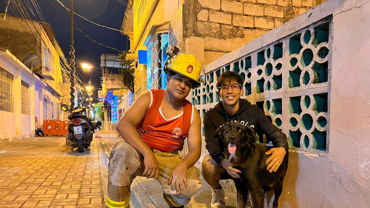 Alex Acosta (d)  y Job Contreras (izquierda).