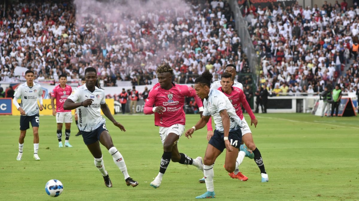 Independiente del Valle y Liga de Quito, final LigaPro 2023.