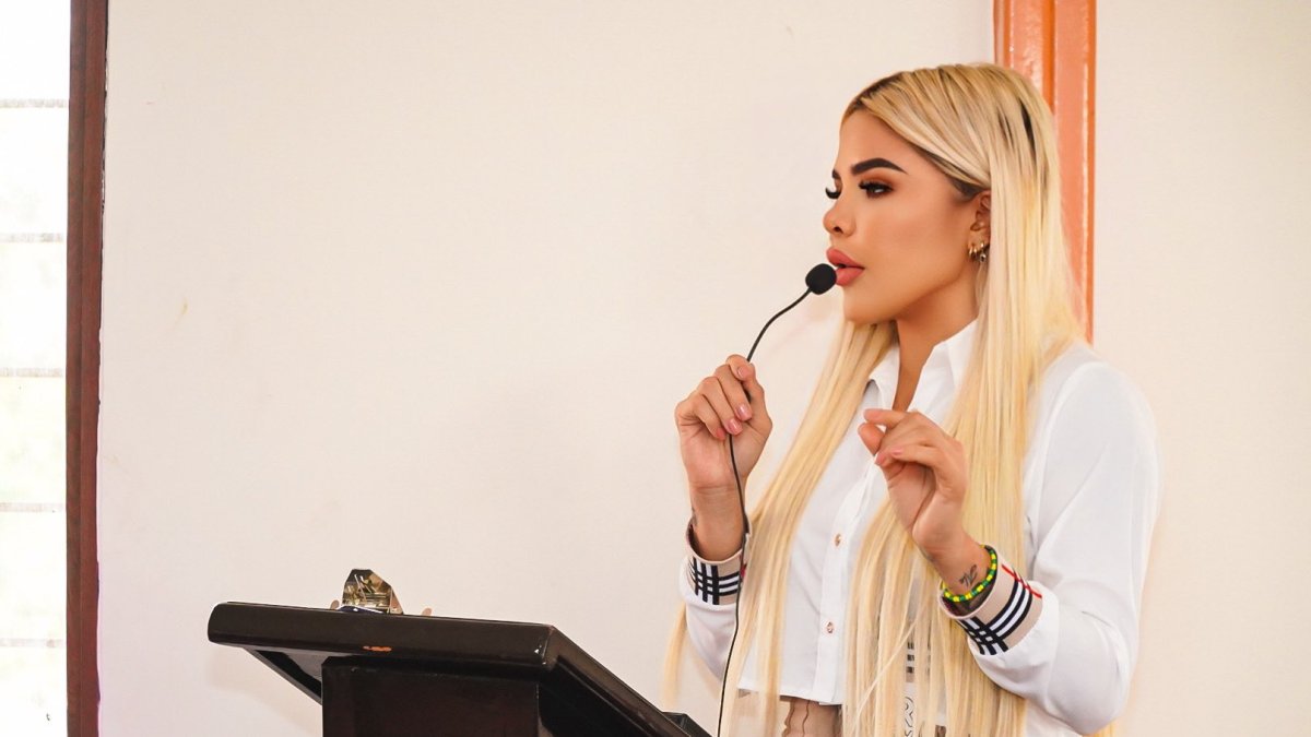 María Fernanda Vargas en una nota de archivo.