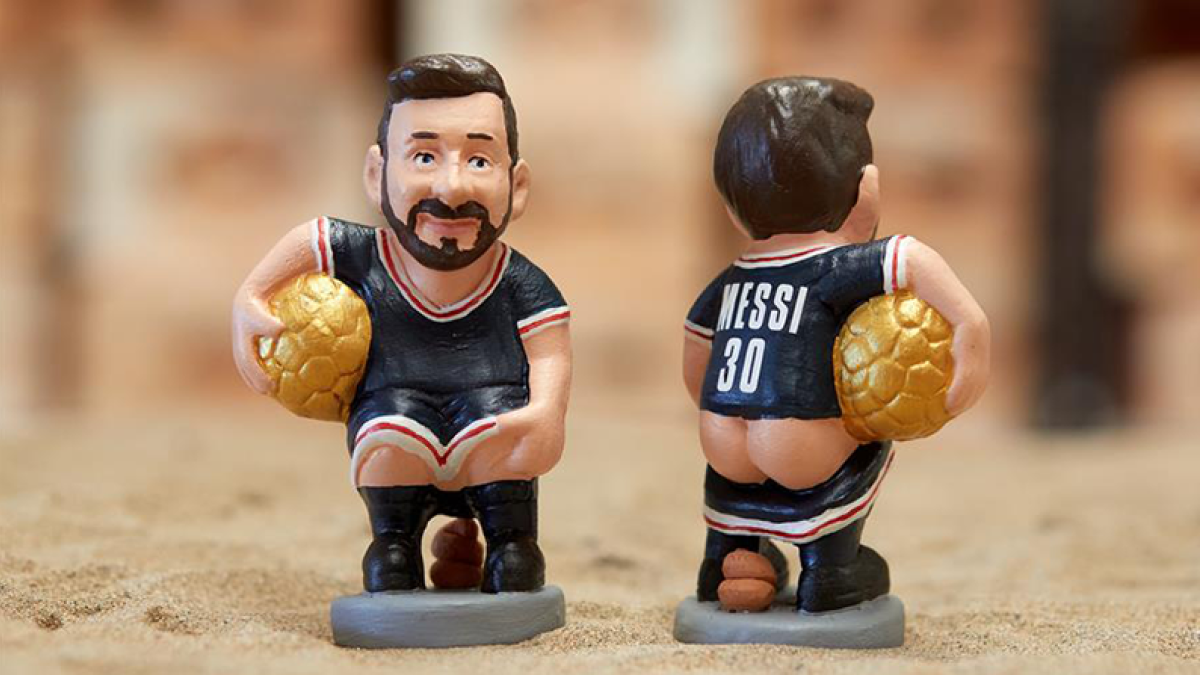 Messi de pesebre una de las figuras mas vendida para esta navidad 2023