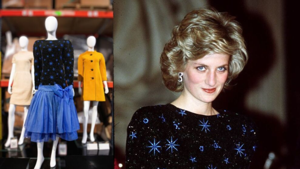 El vestido diseñador por Jacques Azagury y usado por la princesa Diana