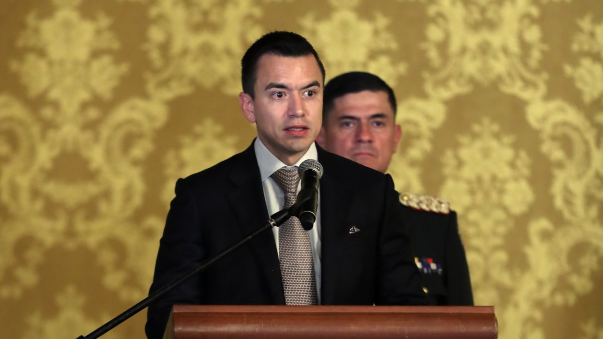 Foto de archivo del presidente de Ecuador, Daniel Noboa.