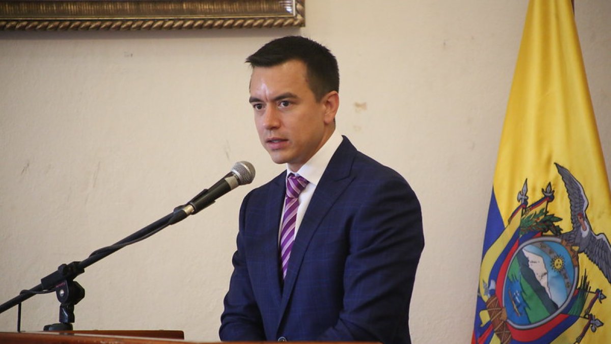 El Presidente de la República, Daniel Noboa.