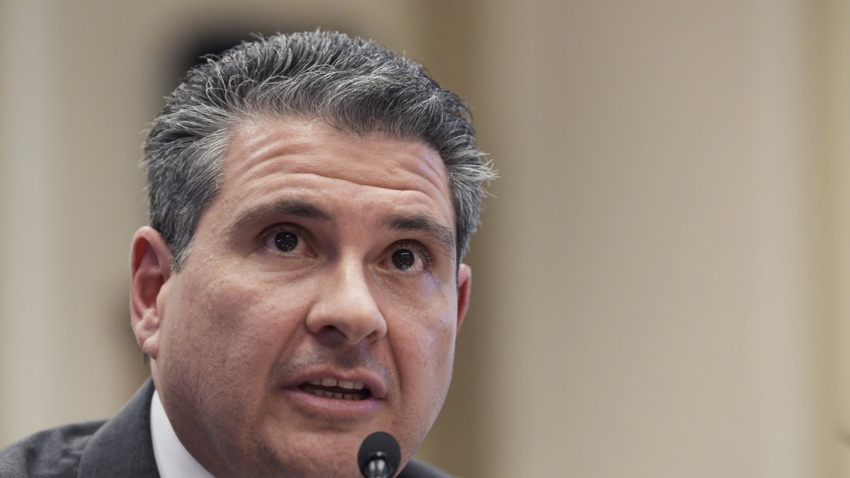 El dirigente opositor nicaragüense desnacionalizado Juan Sebastián Chamorro, al comparecer ante una comisión legislativa de la Cámara de Representantes de Estados Unidos, en Washington DC (EE.UU.).