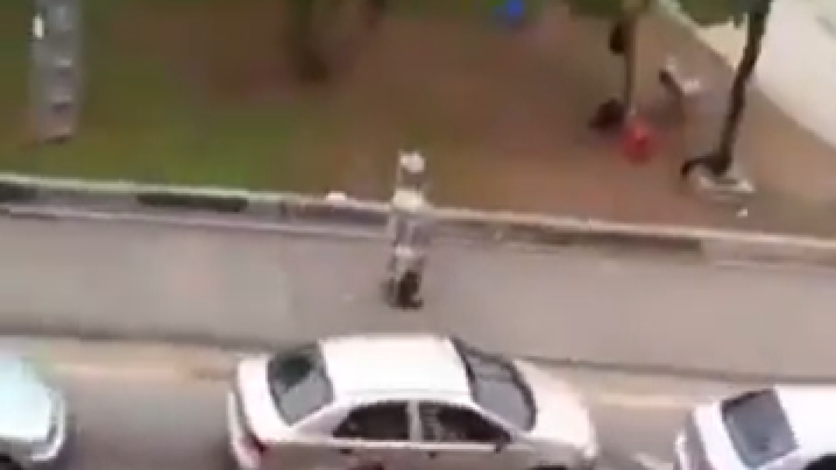 Testigos grabaron todo lo sucedido