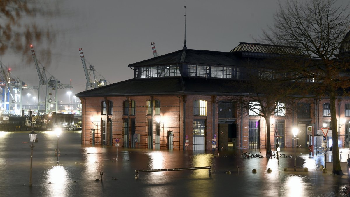 Inundaciones en Hamburgo el pasado 21 de diciembre de 2023.