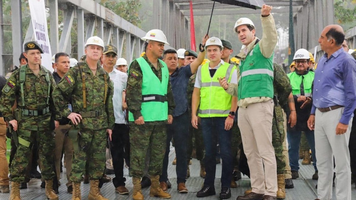 El presidente Daniel Noboa habló de la importancia de esta obra vial