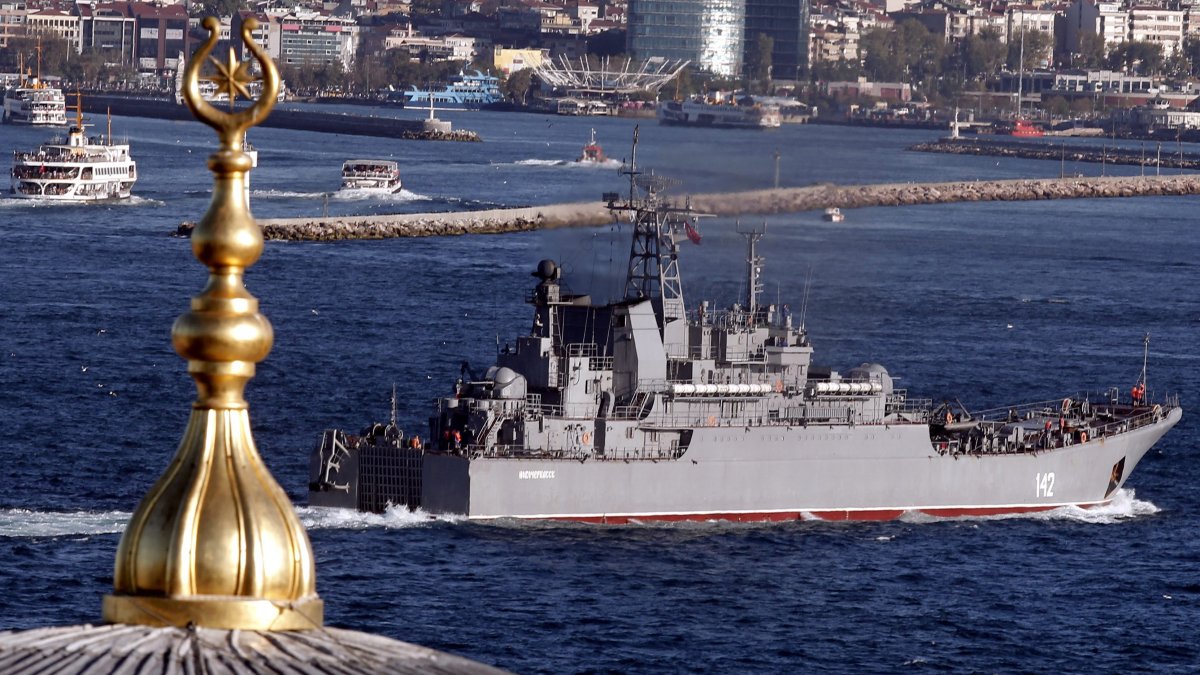 Imagen de archivo del gran buque de desembarco 