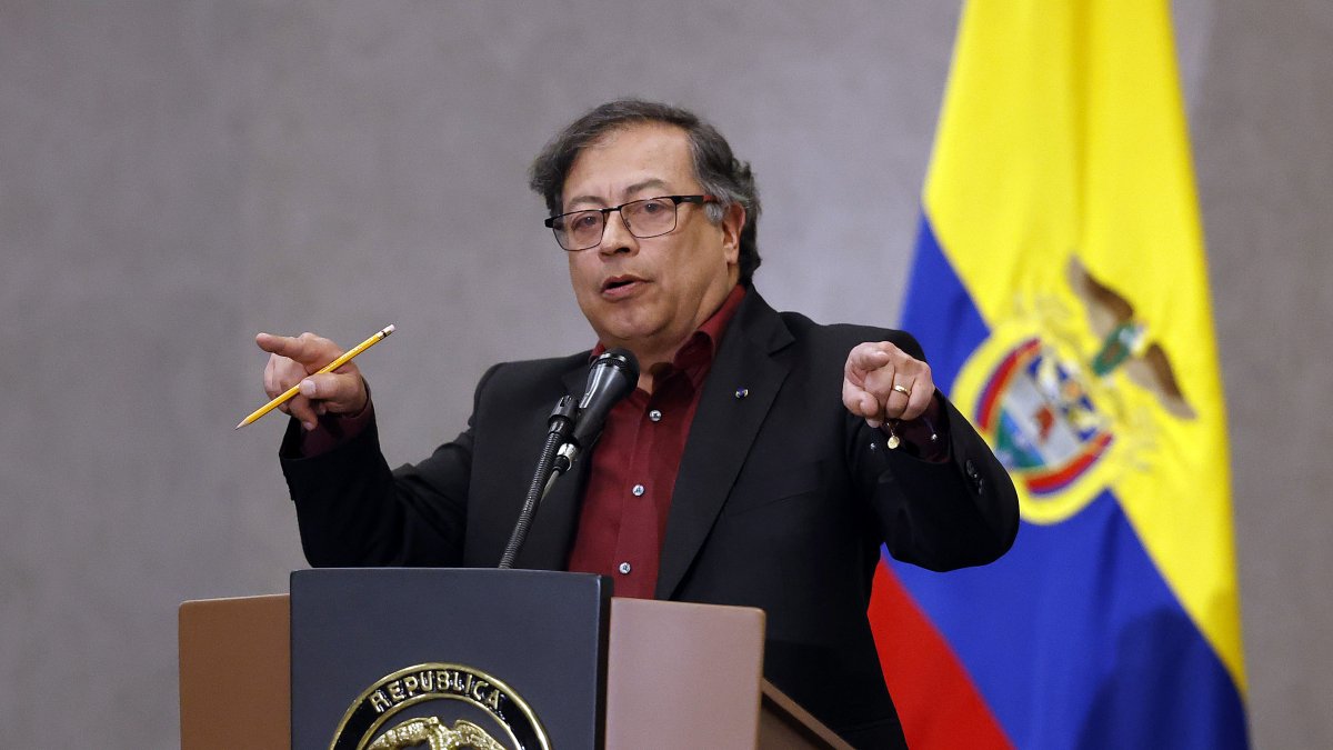 El presidente de Colombia Gustavo Petro.