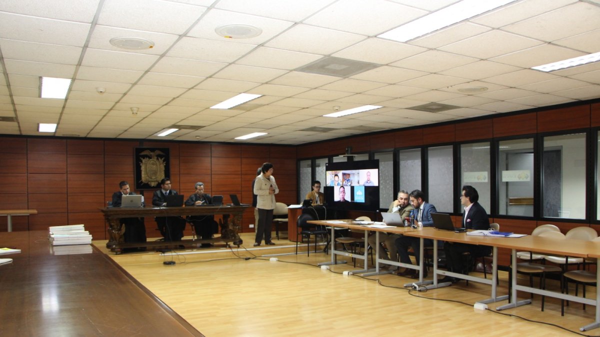 Diligencia. La audiencia se realizó este sábado 30 de diciembre de 2023 en la Corte Nacional de Justicia.