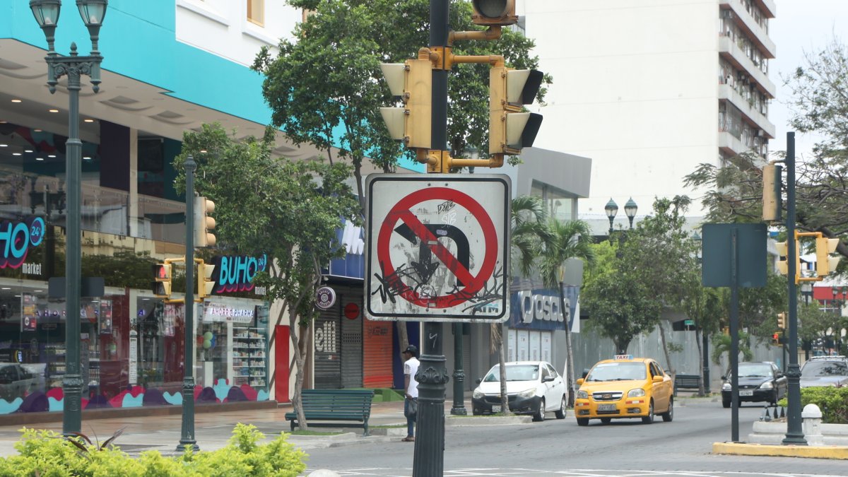 Así se encuentra la señalética.