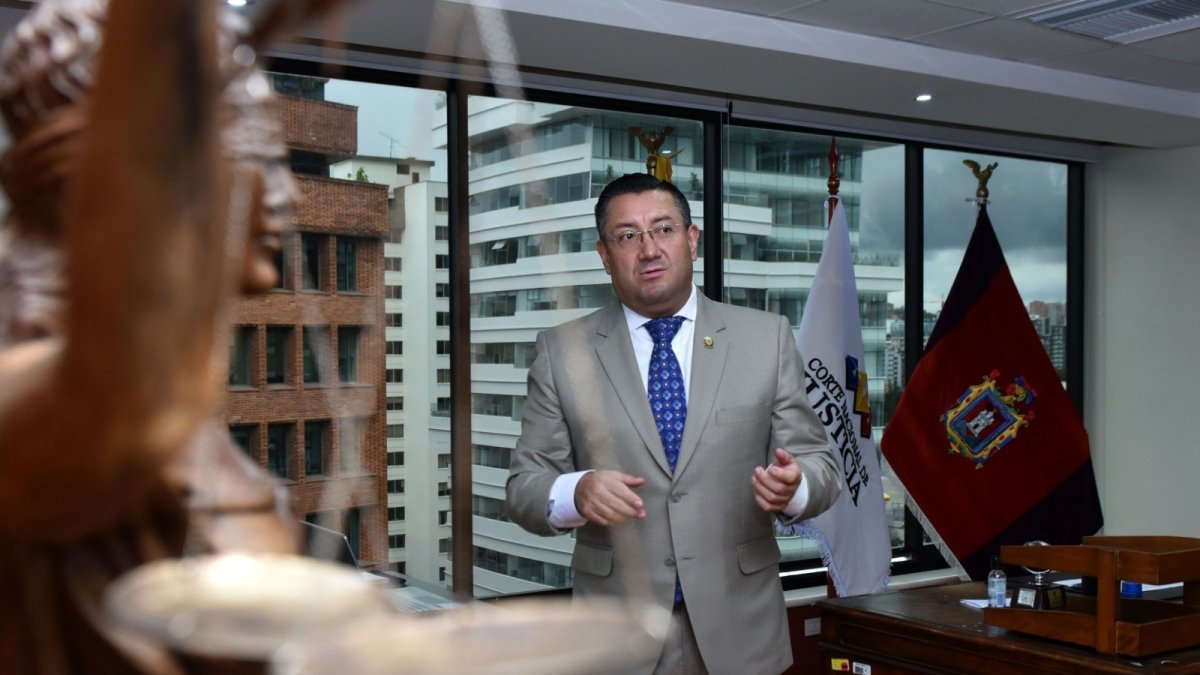 Autoridad. Iván Saquicela es el presidente de la Corte Nacional de Justicia elegido para tres años en el cargo.