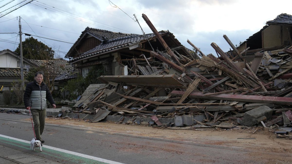 Algunas estructuras del país asiático quedaron afectadas tras el sismo.
