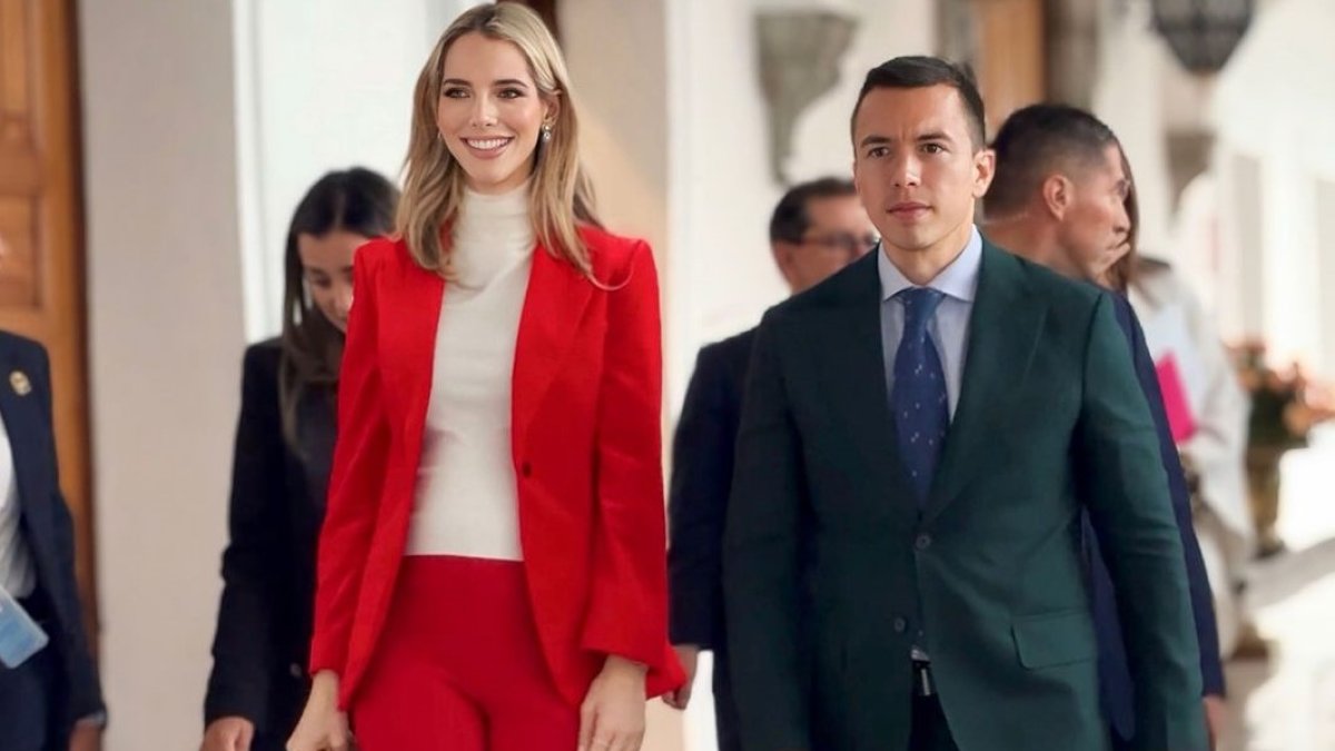 Lavinia de Noboa y su esposo, Daniel Noboa.