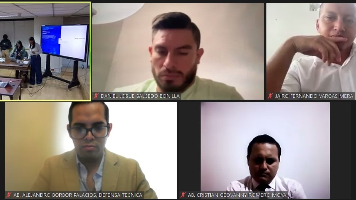 Audiencia. En la vinculación del 3 de enero de 2023, se presentó de forma telemática Daniel Salcedo.