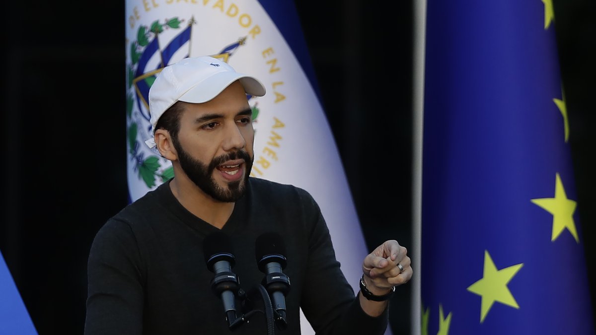 El presidente de El Salvador, Nayib Bukele, en una de sus recientes apariciones públicas.