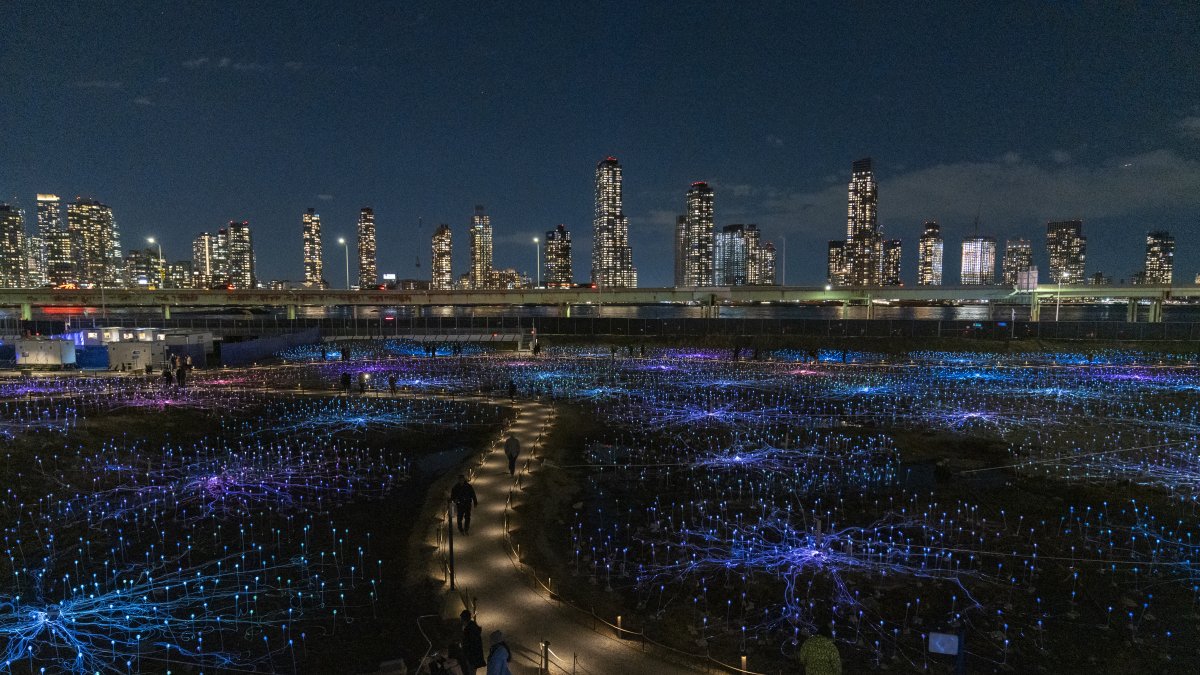 Ciudad. La Freedom Plaza de Nueva York, días atrás,. se llenó de luz con 