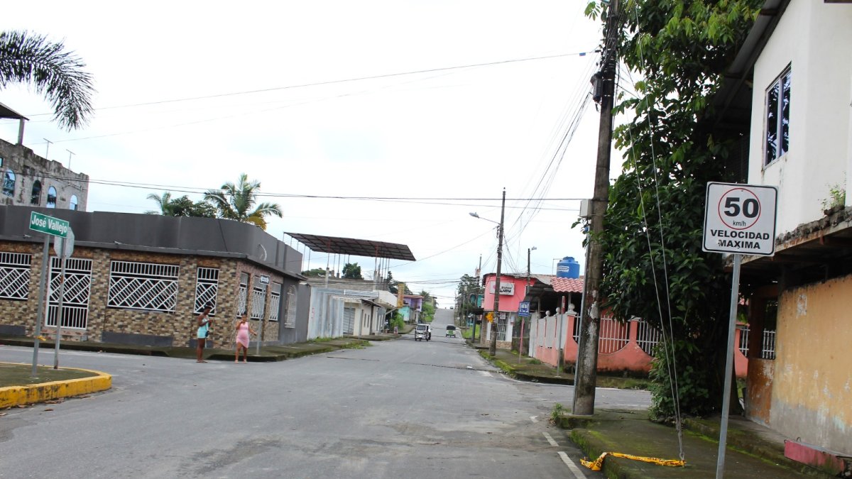 Foto referencial de las calles de Quinindé.
