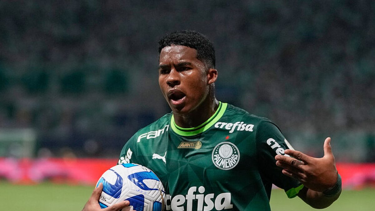 Endrick, delantero del Palmeiras.