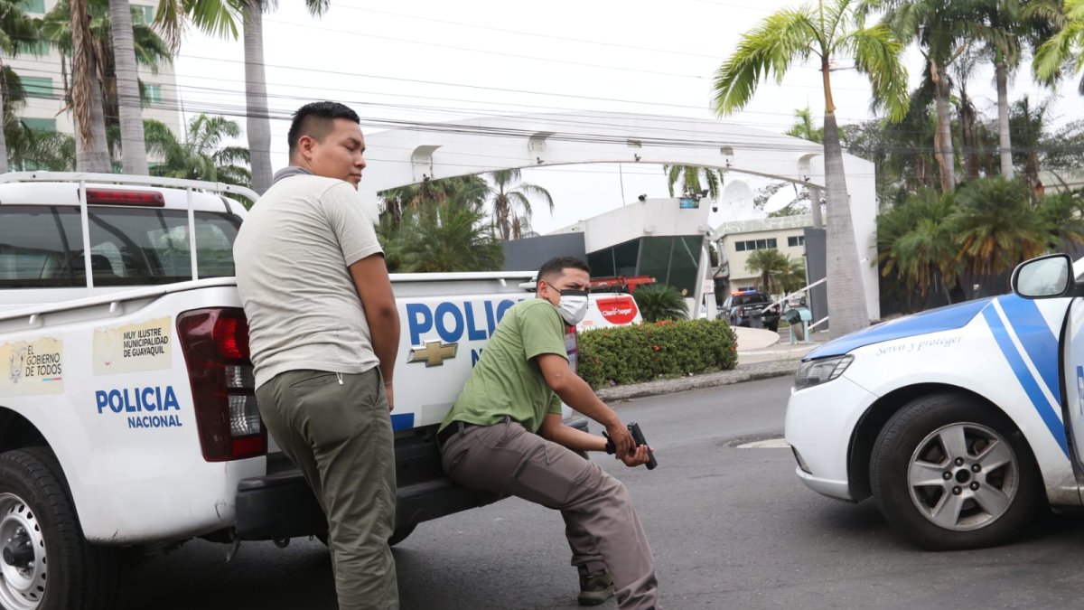 Imágenes de los alrededores de TC Televisión.