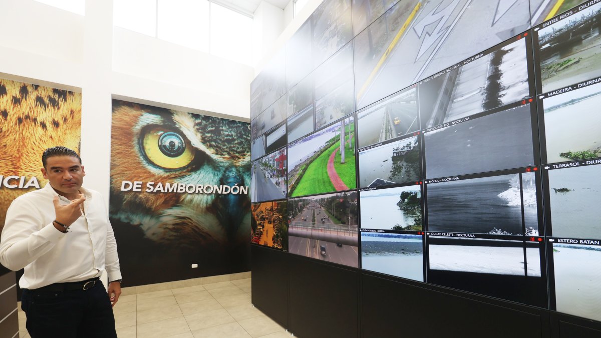 El alcalde de Samborondón atendió a EXPRESO en el control de mando