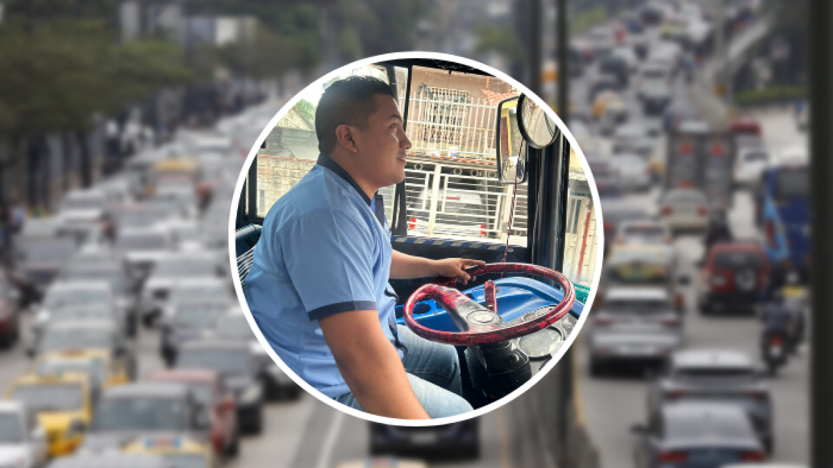 Un conductor de bus urbano se puso la 'capa' de héroe en Guayaquil.