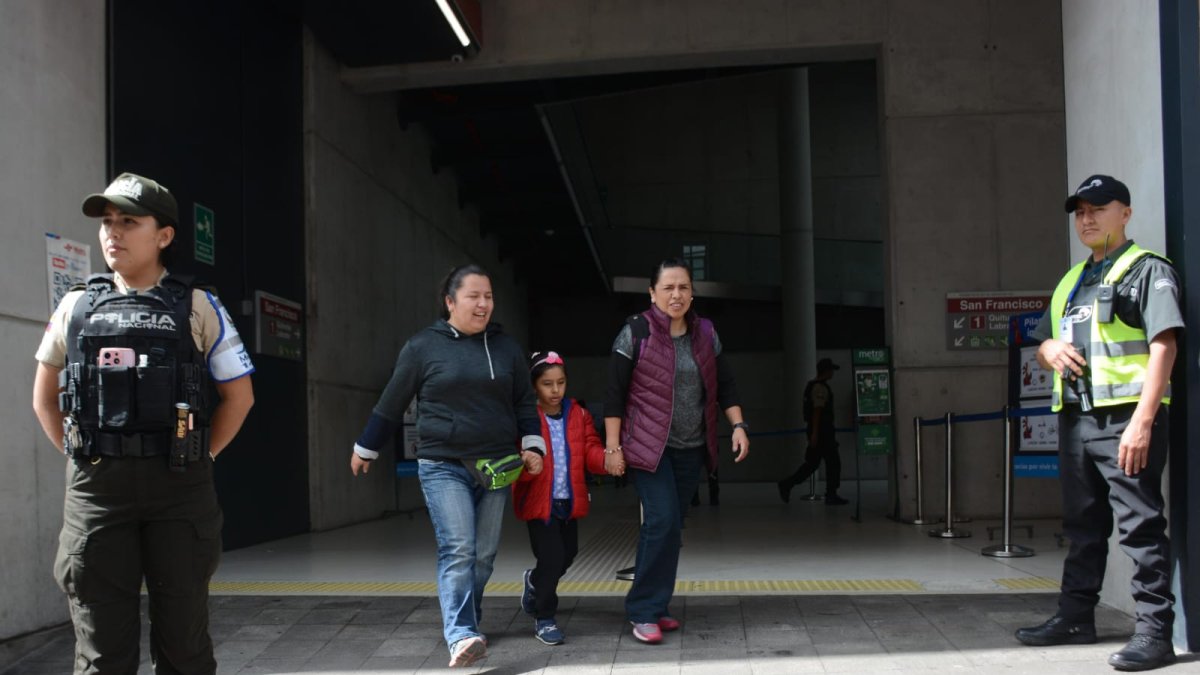 En la estación de San Francisco solo hubo presencial policial
