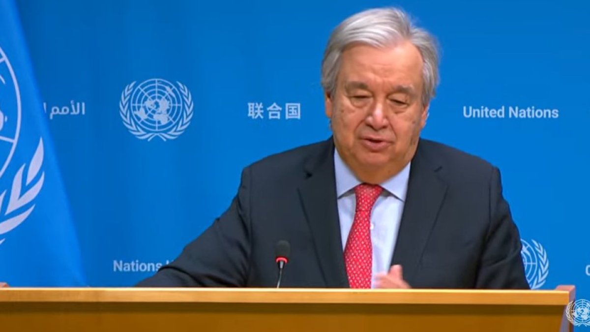 Secretario general de la ONU, António Guterres.
