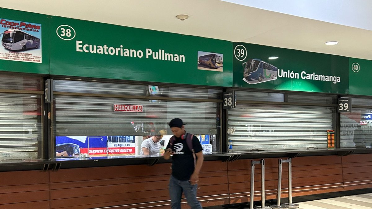 Terminal Terrestre de Guayaquil opera con horarios limitados.