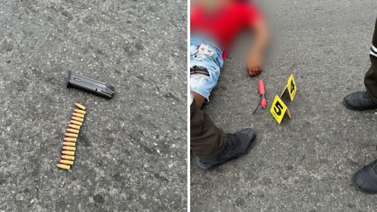 Las imágenes fueron difundidas por la Policía Nacional que justificó su accionar en el uso legítimo de la fuerza.