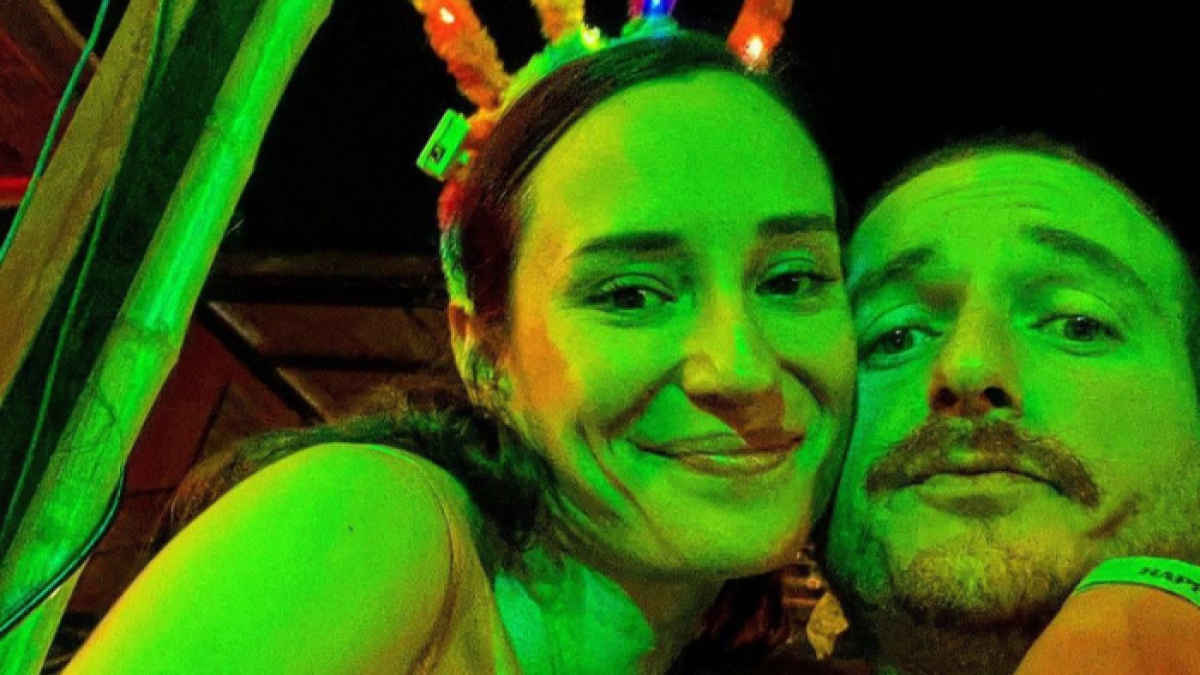 Camille Gamarra y su esposo Diego Gallardo.